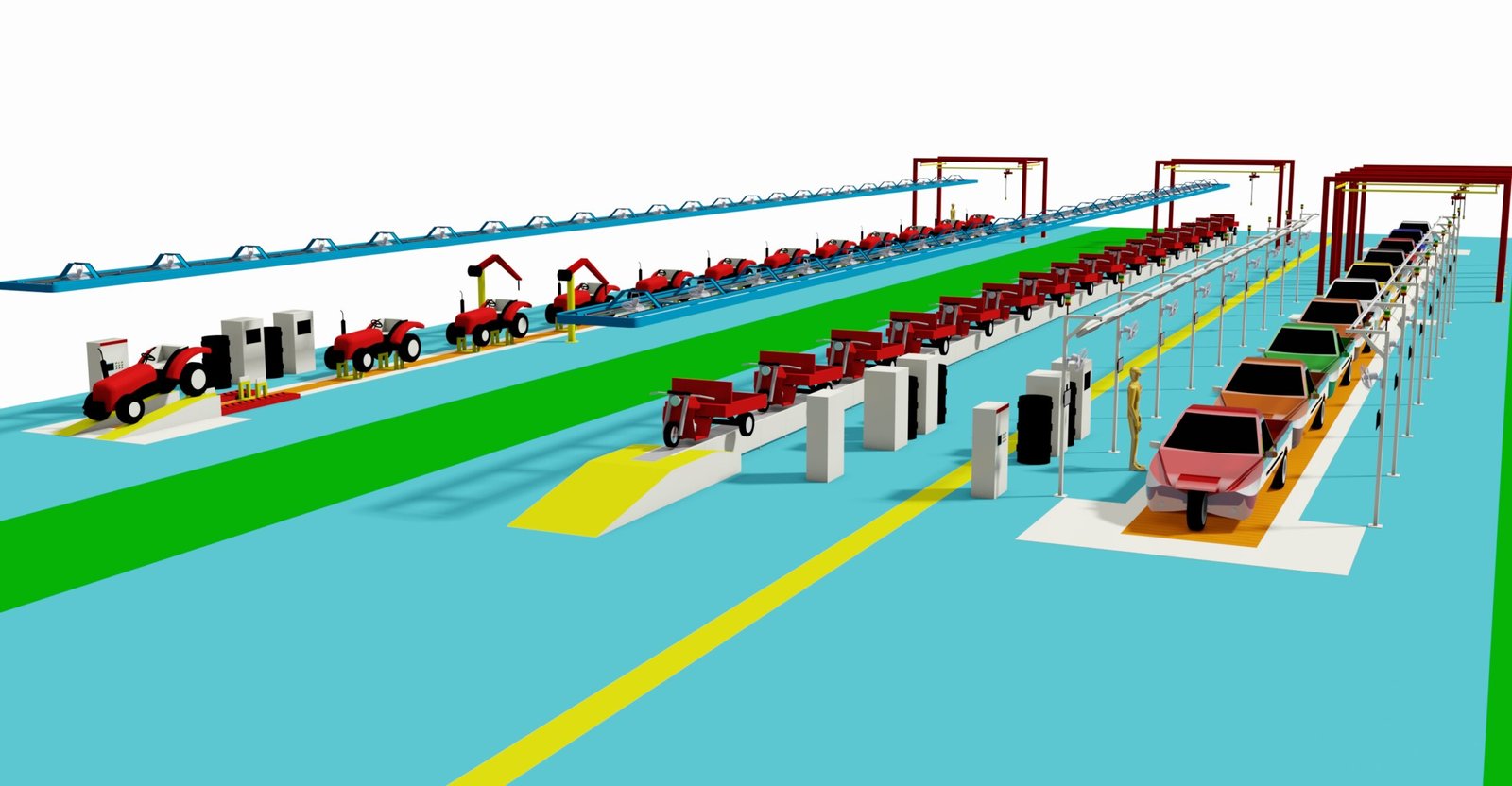 Agricultural Tricycle Assembly Line Plant Layout