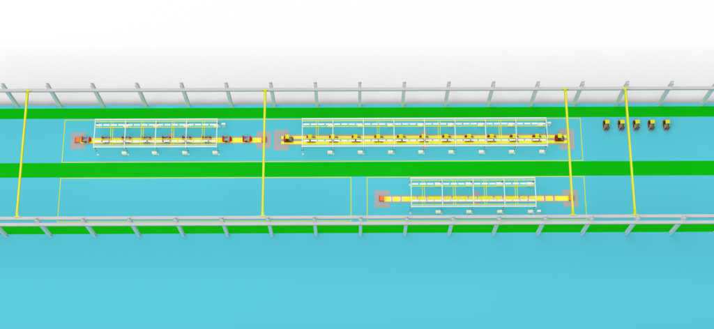 Motorized Loading Line Assembly Electric Forklift Assembly Line - Assembly Lines Expertise