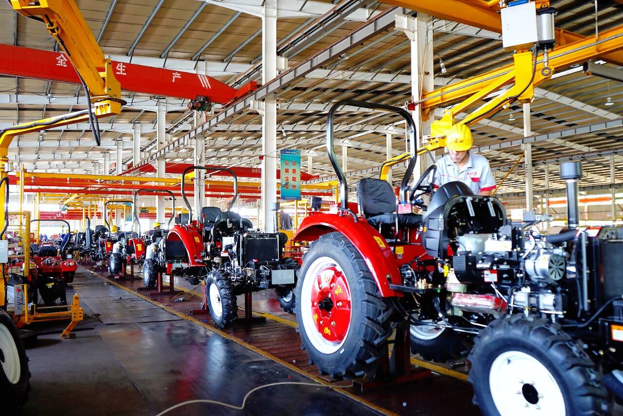 Tractor production line system