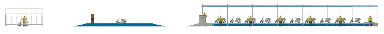 Electric Motorcycle Assembly line