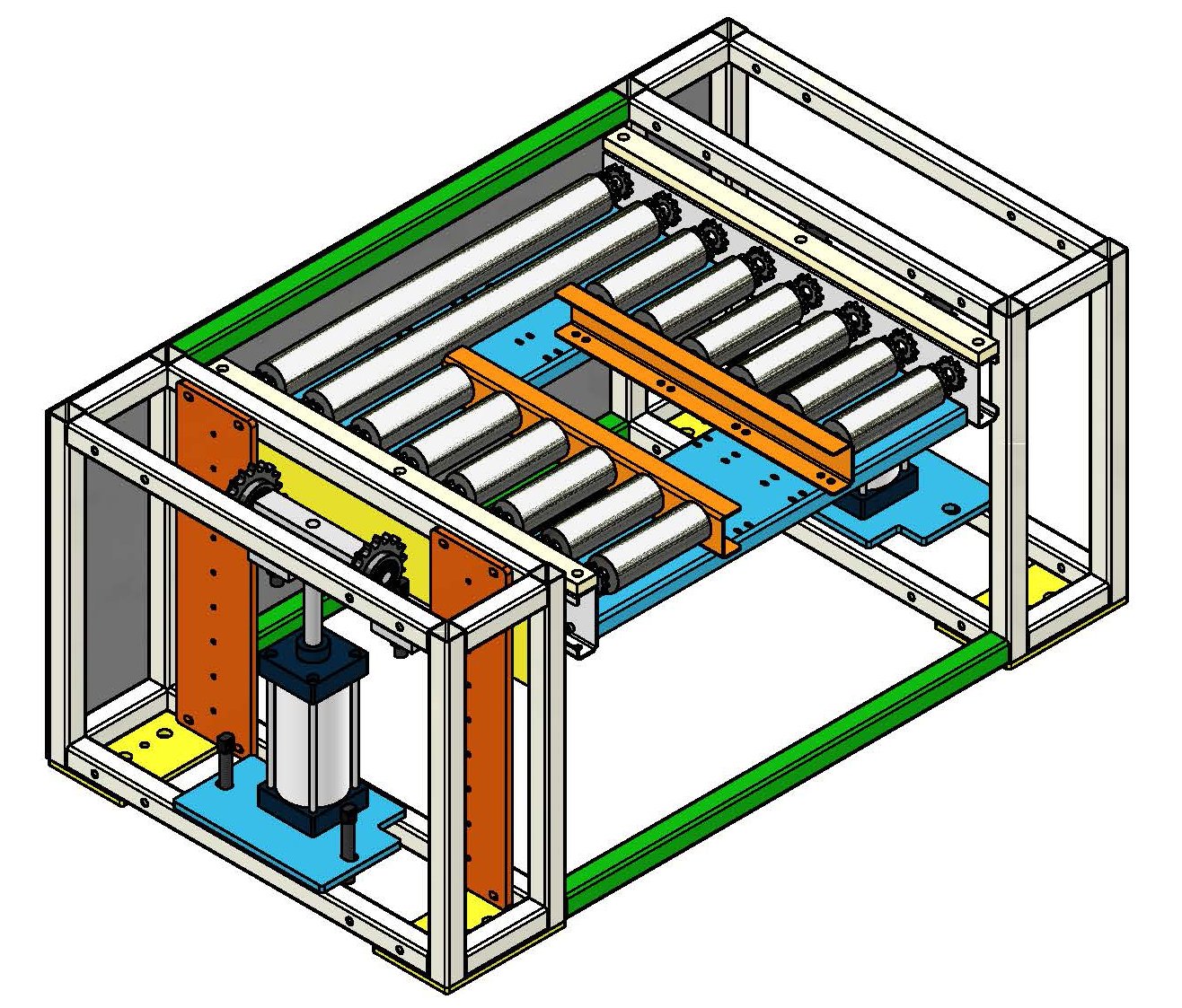 Pneumatic Elevating Platform for Assembly Line
