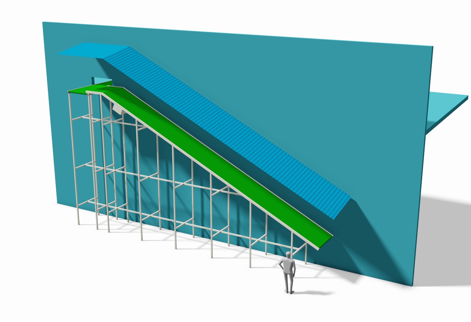 Inclined Upward Angle Conveyor